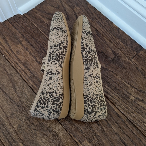 Vivaia Women's Square Toe Margot Mary Jane Ballet Flat Snakeskin Size 39.5 8.5 - Picture 6 of 9